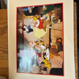 1994 Snowwhite and the seven dwarfs lithograph